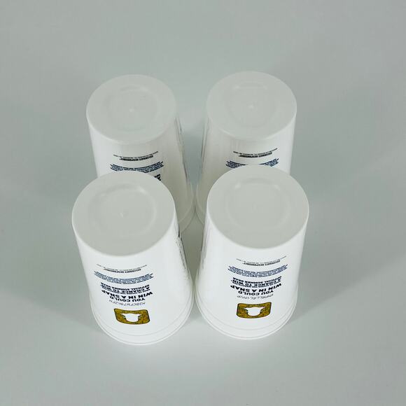 FOUR Reusable White Miller Lite Miller Time American Flag Plastic Cups - NWT - Picture 10 of 11